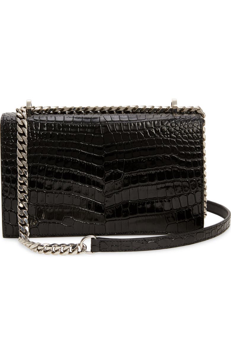 McQueen Alexander McQueen Jewelled Croc Embossed, Alternate, color,