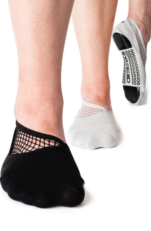 Boxerella 2-Pack No-Slip Closed Toe Socks