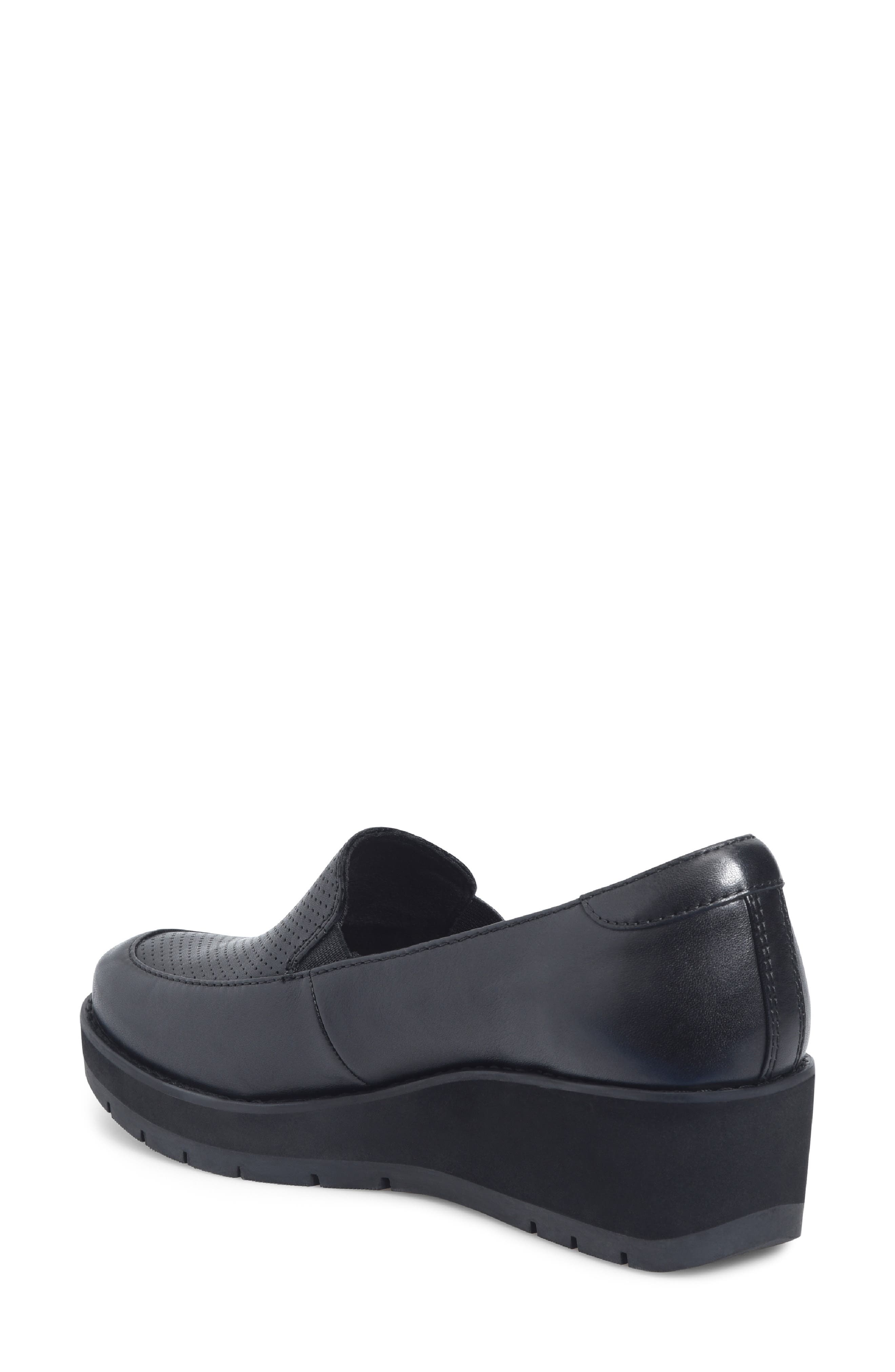 Comfortiva Fabiana Wedge Loafer, Alternate, color, Black