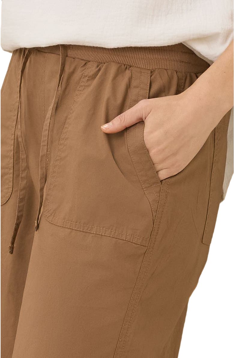 Pact Organic Cotton Monterey Poplin Wide Leg, Alternate, color, Brown Sugar