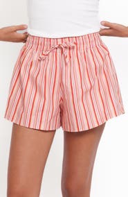Petal & Pup Mattina Stripe Cotton Drawstring Shorts