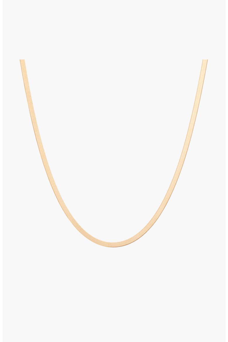 Herringbone Chain Necklace, Main, color, Yellow Gold Vermeil