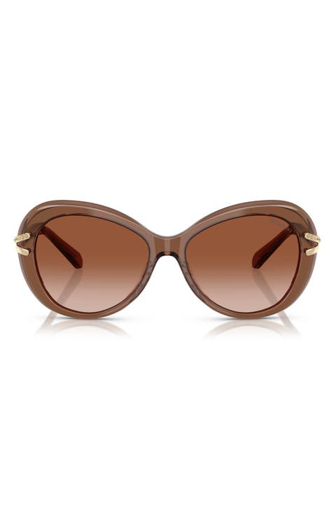 56mm Butterfly Sunglasses