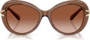 Swarovski 56mm Butterfly Sunglasses