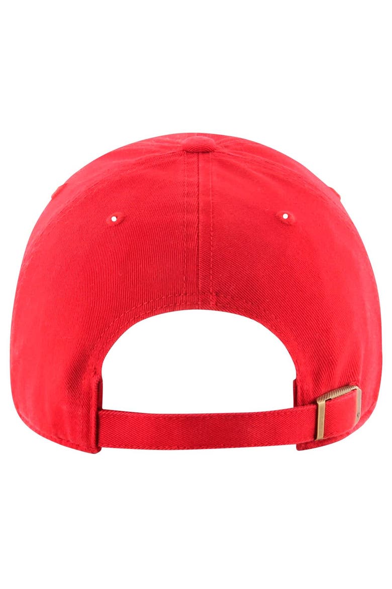Men's '47 Red TGL Atlanta Drive GC Clean Up Adjustable Hat, Alternate, color, Red