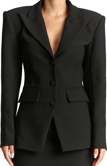 Megan Renee Structured Double Breasted Blazer