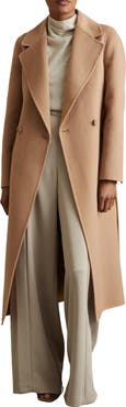 Reiss Lucia Belted Wool Blend Coat