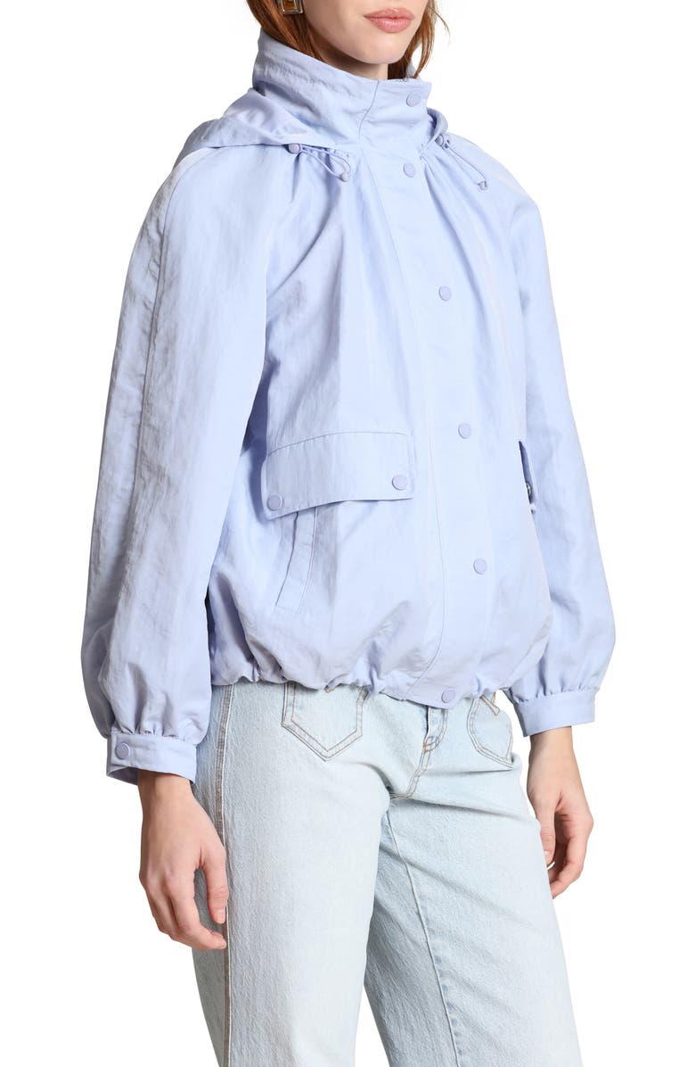 Avec Les Filles Balloon Bomber Jacket, Alternate, color, Periwinkle