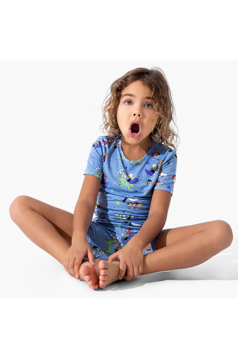 Powerpuff Girls Mojo Jojo Showdown Kids 2-Piece Short Sleeve & Shorts Pajama Set, Alternate, color, Powerpuff Mojo Jojo Showdown