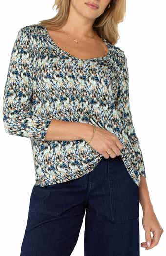 Liverpool Los Angeles Abstract Print Jersey Top