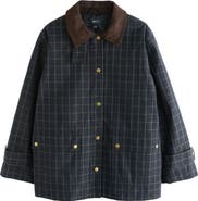 NEXT Corduroy Collar Waxed Jacket