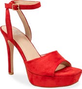 CHASE AND CHLOE Ankle Strap Platform Pump