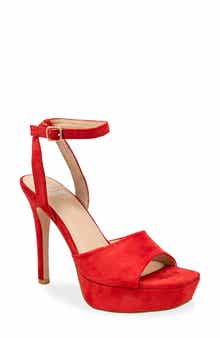 CHASE AND CHLOE Ankle Strap Platform Pump