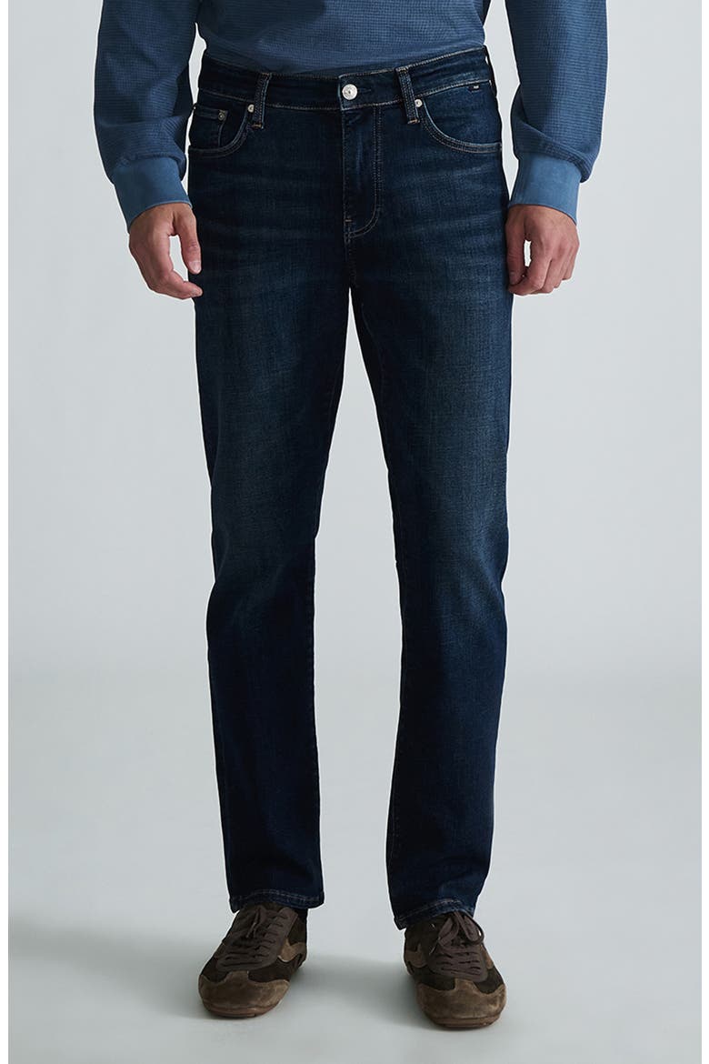 Zach Straight Leg Jeans, Main, color, DEEP BRUSHED CLASSIC