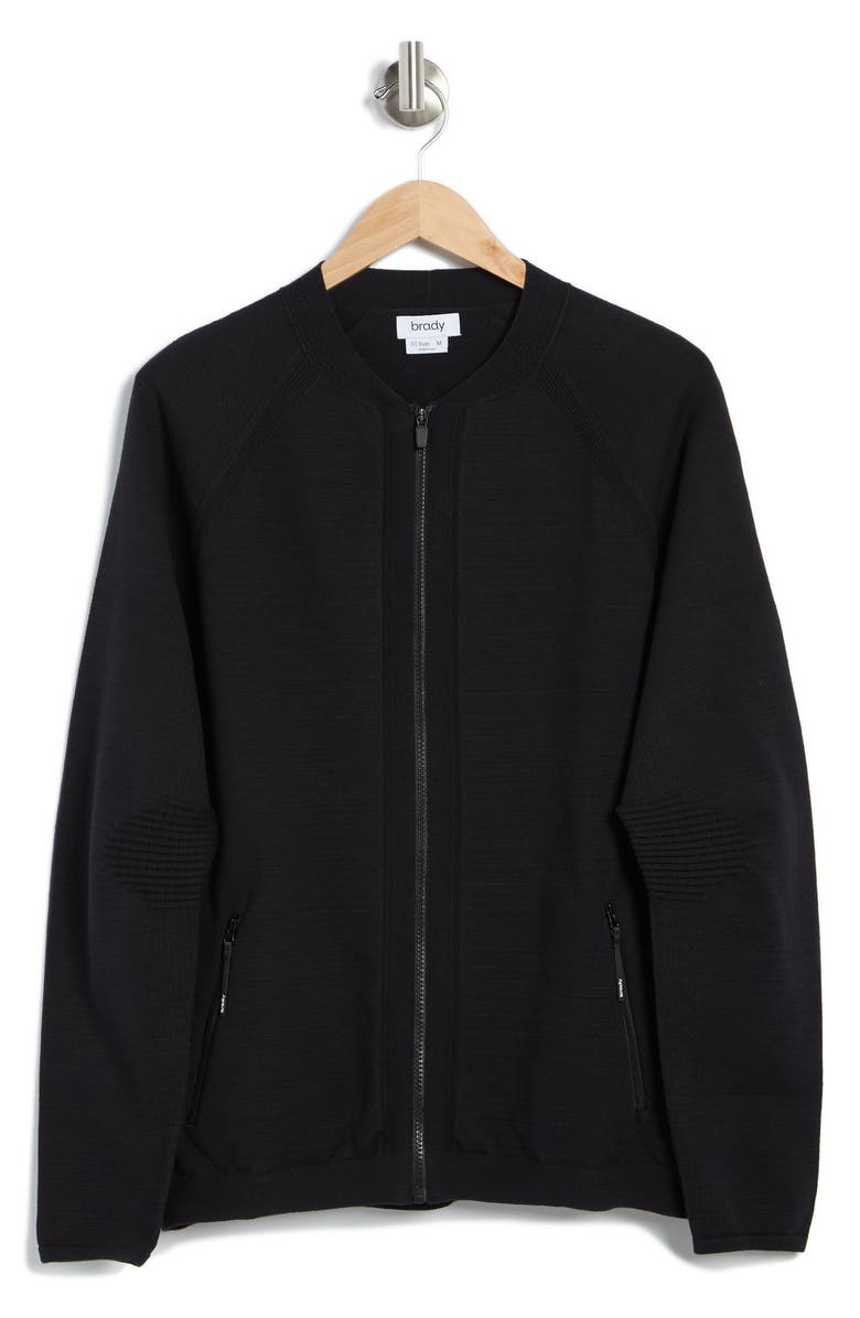 BRADY 3D Knit Seamless Bomber Jacket, Alternate, color, 
