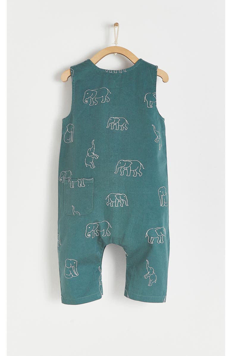 Babycottons Premium Cotton Raj Playsuit for Infant, Alternate, color, Pastel Blue