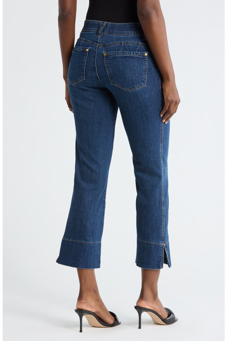 Front Seam Kick Flare Jeans, Alternate, color, BLUE