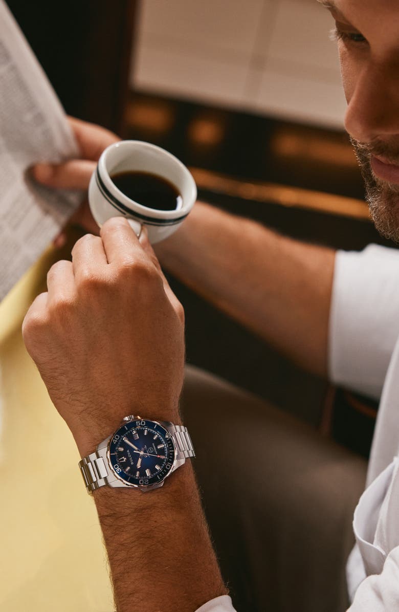 BULOVA Marine Star Series B Bracelet Watch, 41mm, Alternate, color, 