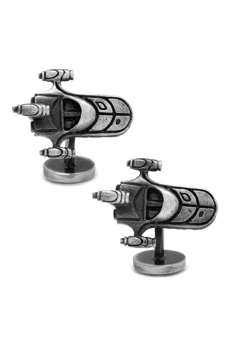 Star Wars™ Land Speeder Cuff Links, Main, color, SILVER