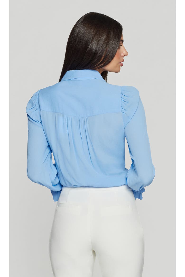 Priya Georgette Shirt, Alternate, color, Light Blue