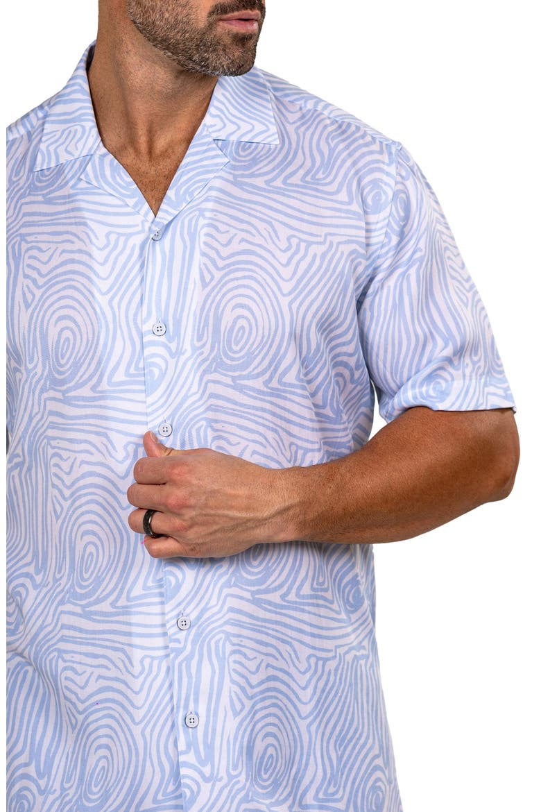 Short Sleeve Button Front Shirt, Alternate, color, WHITE