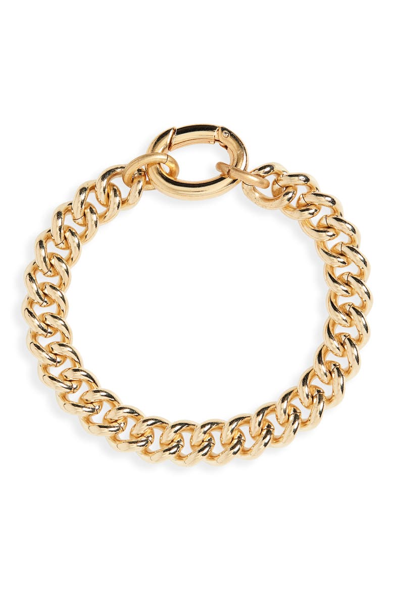 Presa Bracelet, Main, color, BRASS