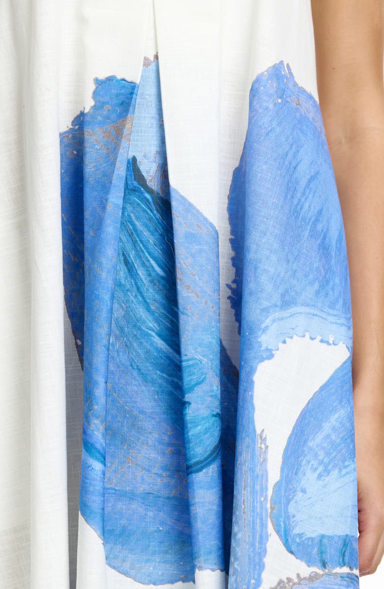 Significant Other Parisa Placed Floral Strapless Cotton Maxi Dress, Alternate, color, Spliced Bloom