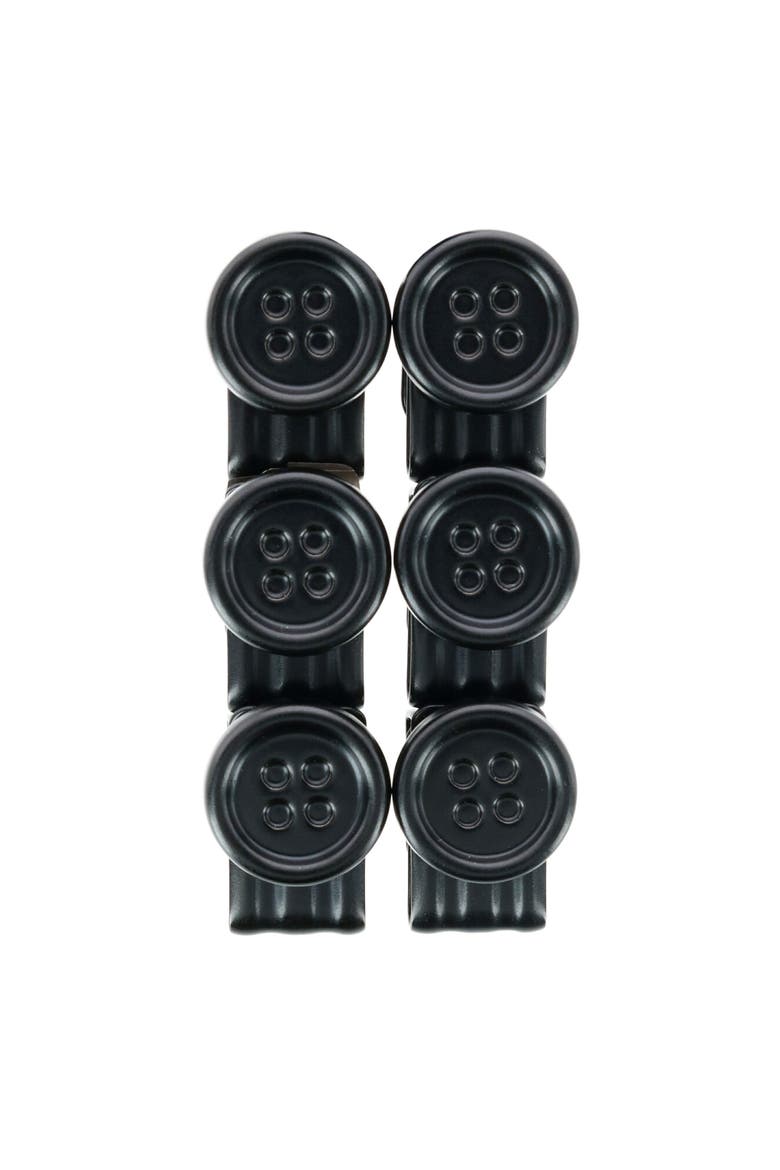 No Sew Moveable Button End Brace Clips, Main, color, Black