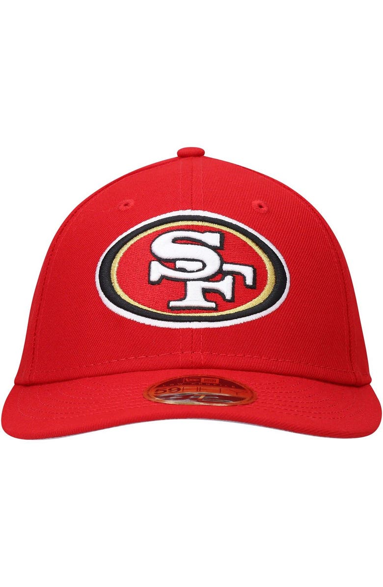 New Era Men's New Era Scarlet San Francisco 49ers Omaha Low Profile 59FIFTY Fitted Hat, Alternate, color, Scarlet