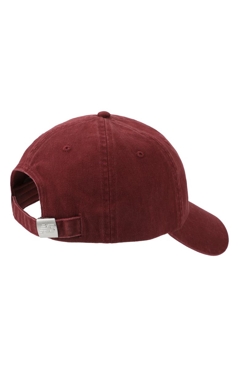 New Balance 6-Panel Classic Adjustable Baseball Cap, Alternate, color, Nb Burgundy