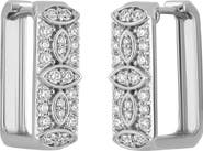 Bony Levy Mika Diamond Square Hoop Earrings