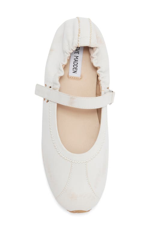 Steve Madden Anaya Mary Jane Flat In White