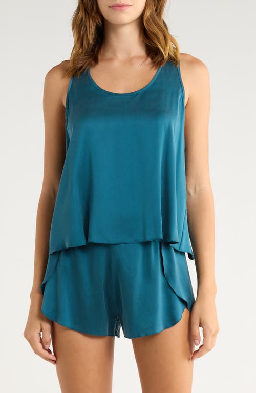 Lunya Racerback Washable Silk Short Pajamas In Animal Print