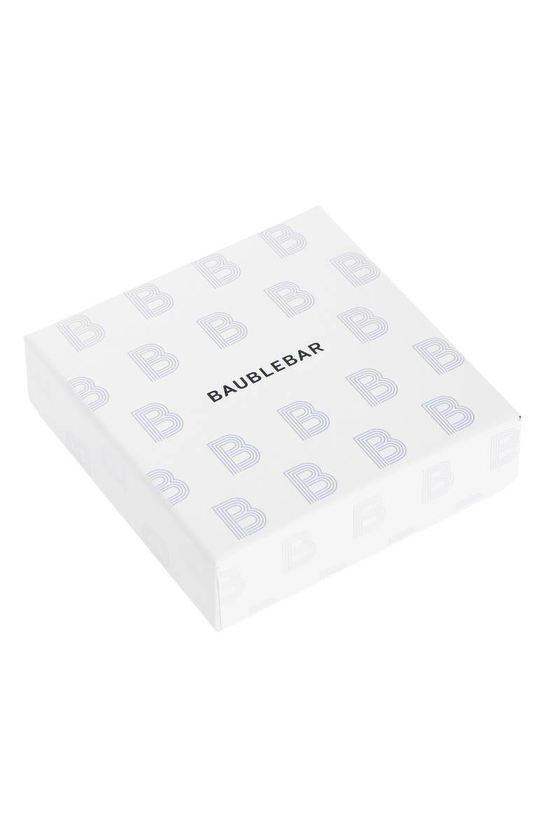 BaubleBar Crystal Initial Pendant Necklace, Main, color, Gold A