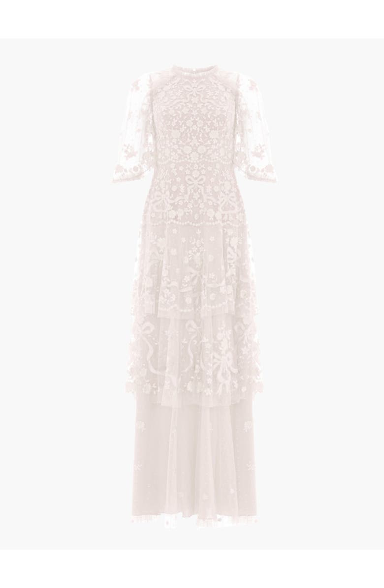 Needle & Thread Bonnie Bow Lace Dress, Alternate, color, Cream/Cream