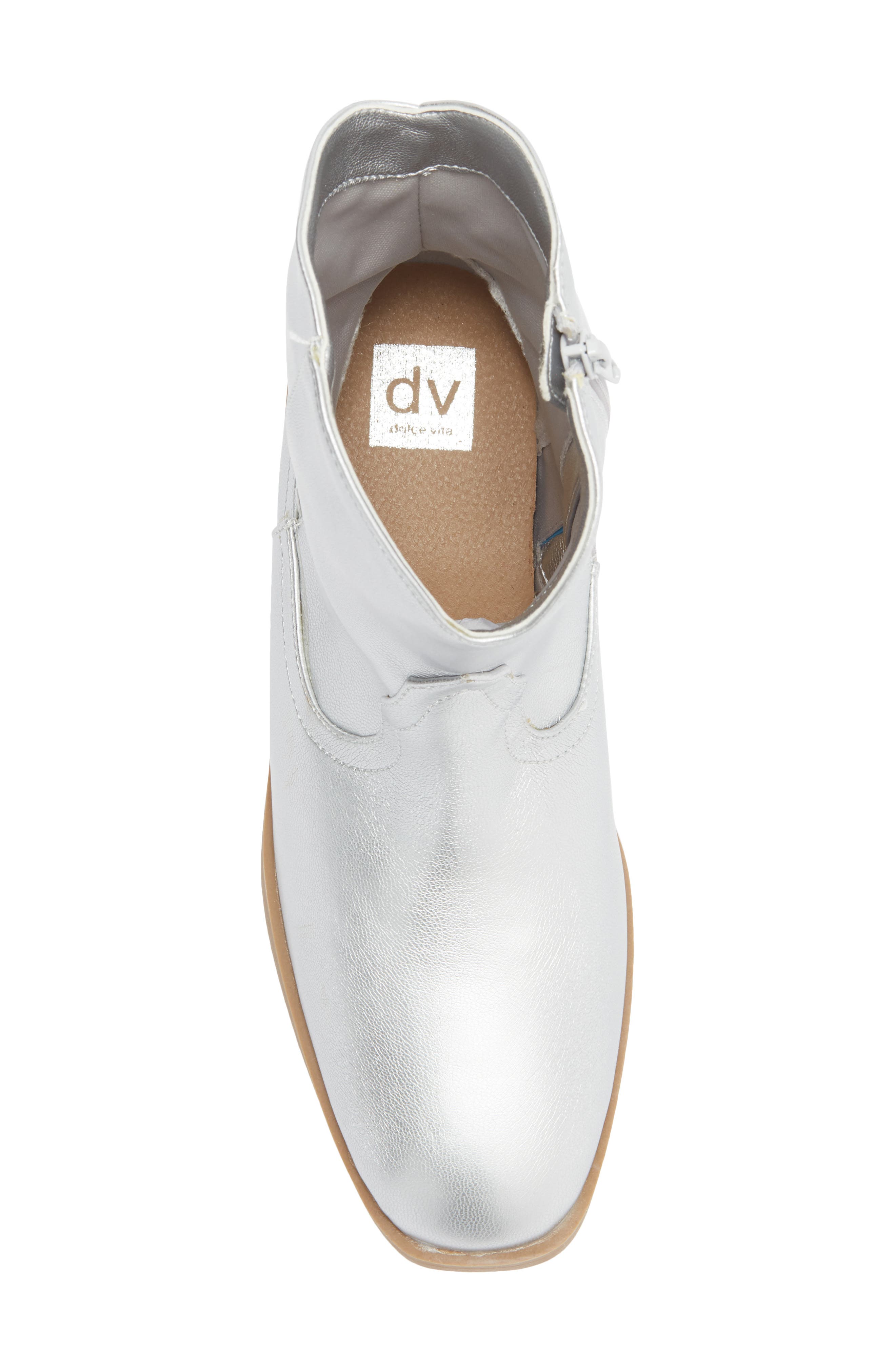 DV by Dolce Vita Kids' Shayke Western Boot, Alternate, color, Silver