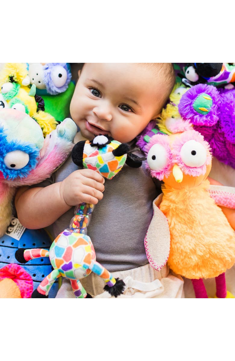 Inklings Baby Baby Jaffy the Fringed Footed Giraffe Baby Rattle and Shaker Plush Toy, Alternate, color, Multicolored