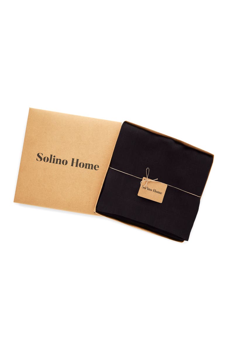 Solino Home Linen Tablecloth - Sonoma, Alternate, color, Black