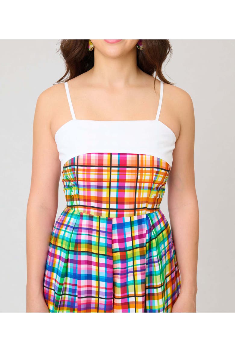 Wide Leg Nancy Romper, Alternate, color, White Plaid