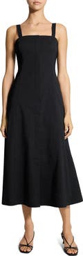 Theory Square Neck Midi Dress