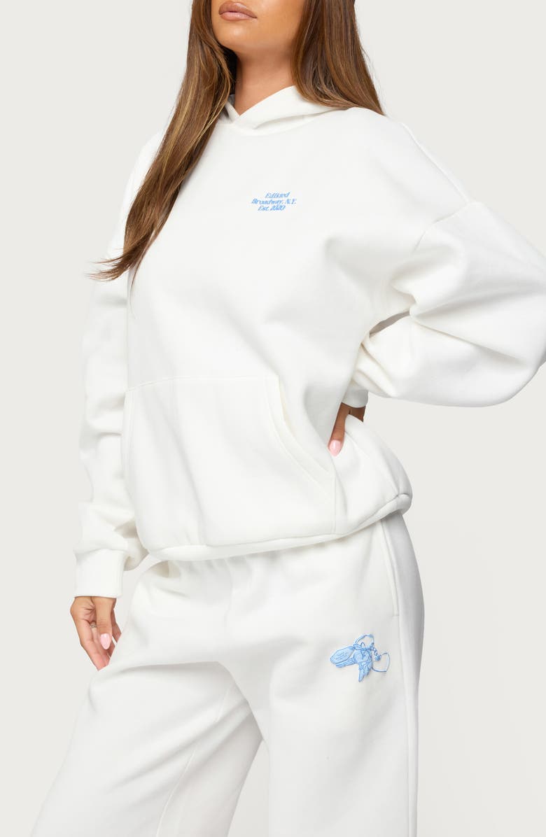 EDIKTED Keychain Cutie Hoodie, Alternate, color, White