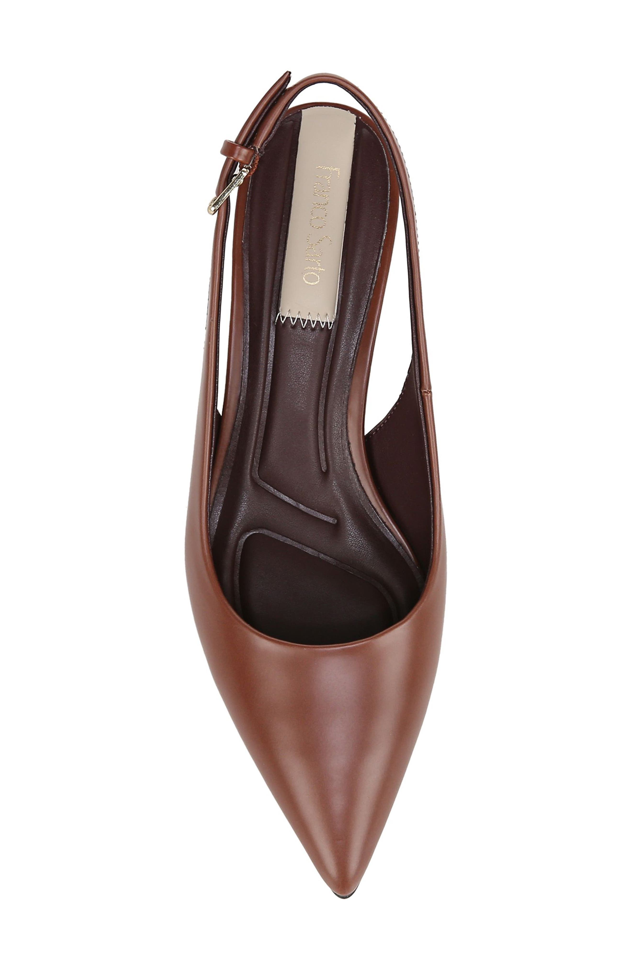 Franco Sarto Racer Slingback Pump, Alternate, color, Brown
