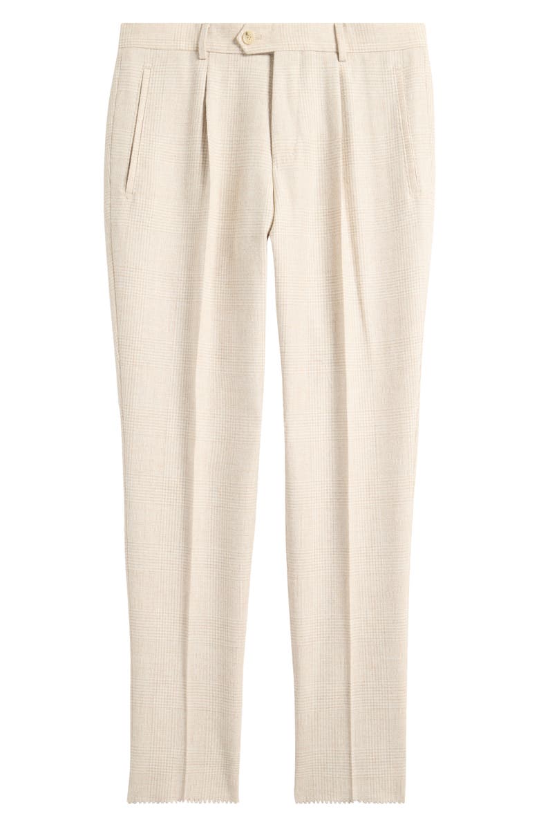 BOSS Peet Pleated Alpaca Blend Dress Pants, Alternate, color, Open Beige
