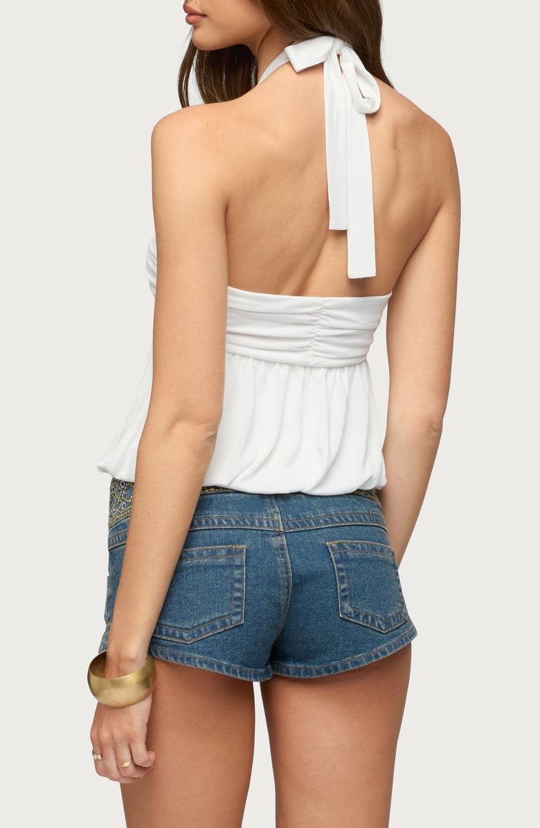 EDIKTED Kristina Halter Top, Alternate, color, Cream