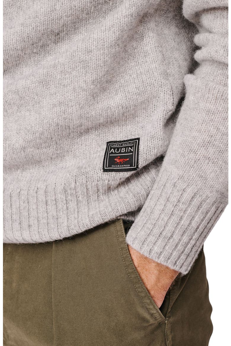 Prestwick Shetland Crew Neck Sweater, Alternate, color, Silver