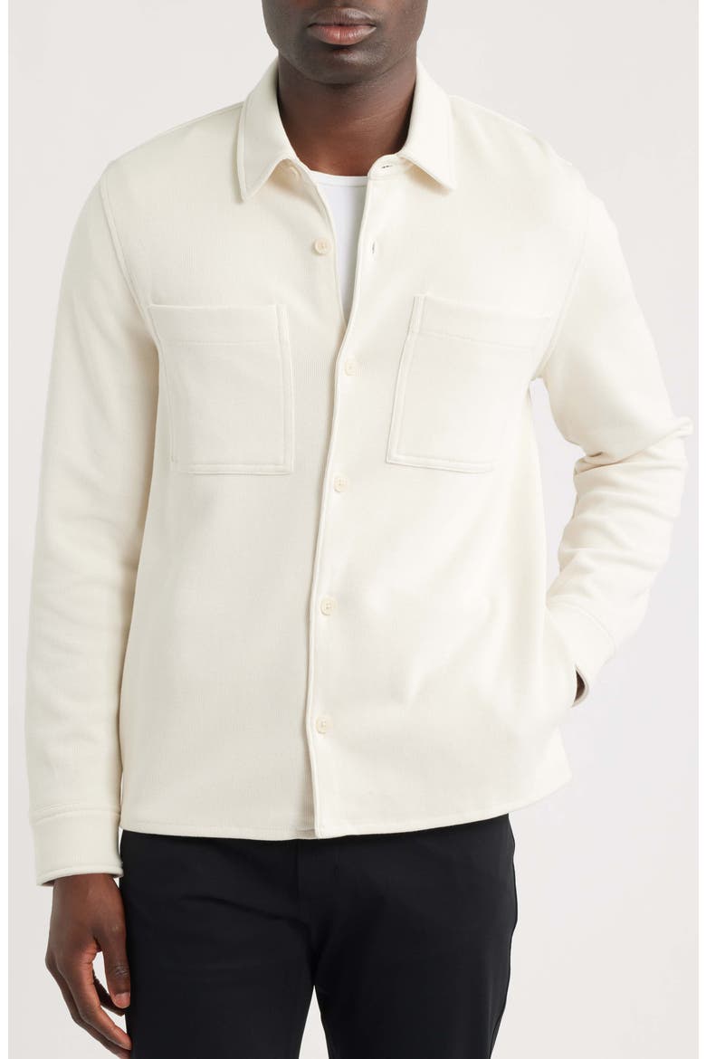French Rib Shirt Jacket, Alternate, color, BLANCO