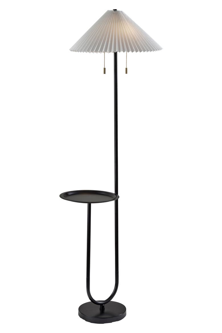 Uma Shelf Floor Lamp, Main, color, BLACK
