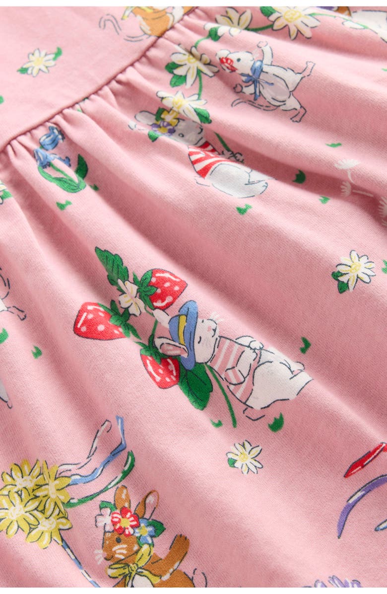 Mini Boden Kids' Meadow Print Cotton Jersey Dress, Alternate, color, 