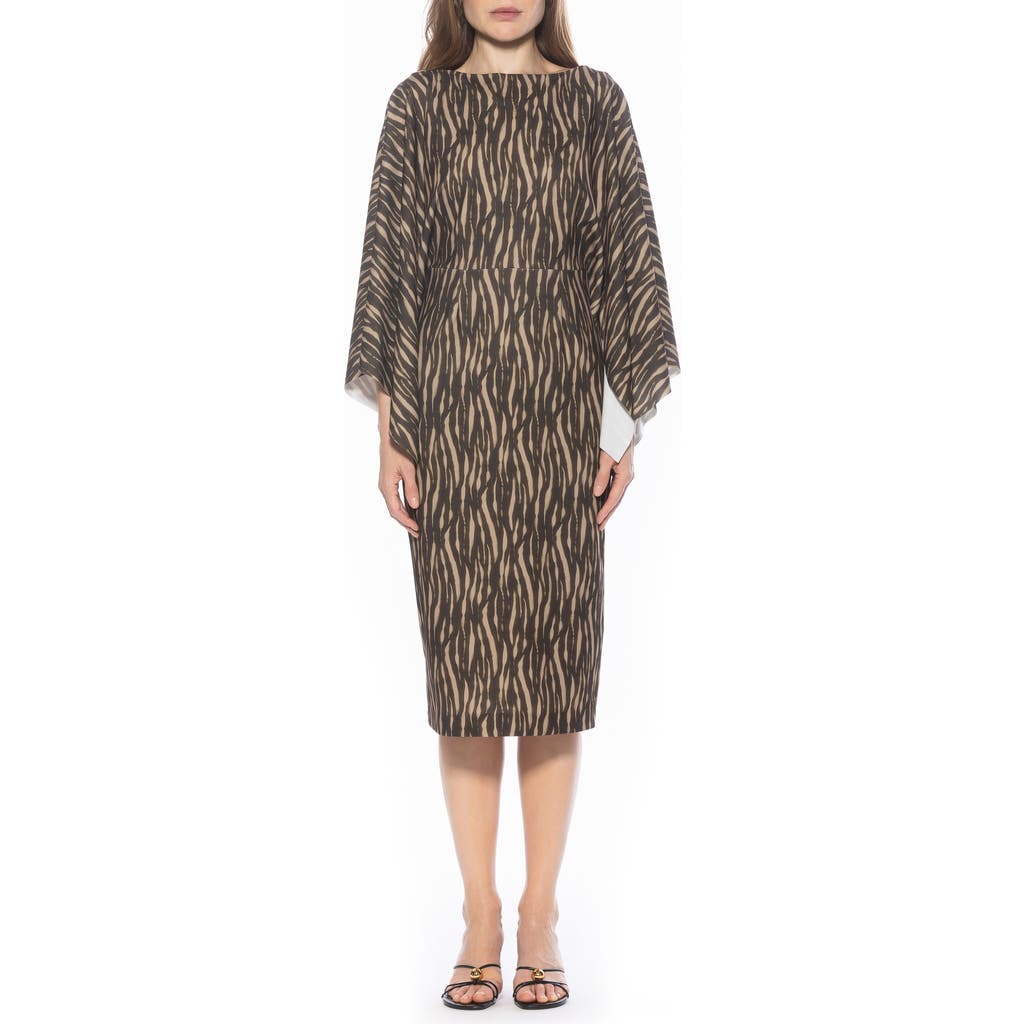 Alexia Admor Billie Bateau Neck Midi Dress In Multi
