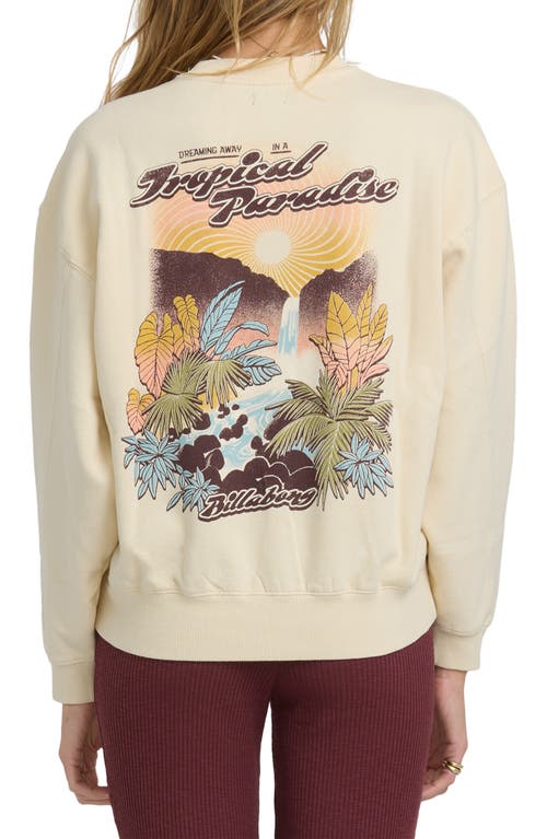 Billabong Raise Blaze Kendal Crewneck Sweatshirt In Neutral